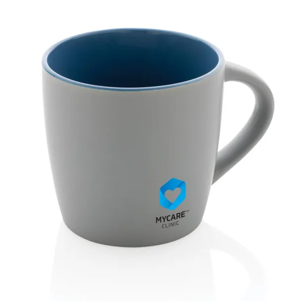  Ceramic mug with colored inner - XD Collection blue Grey