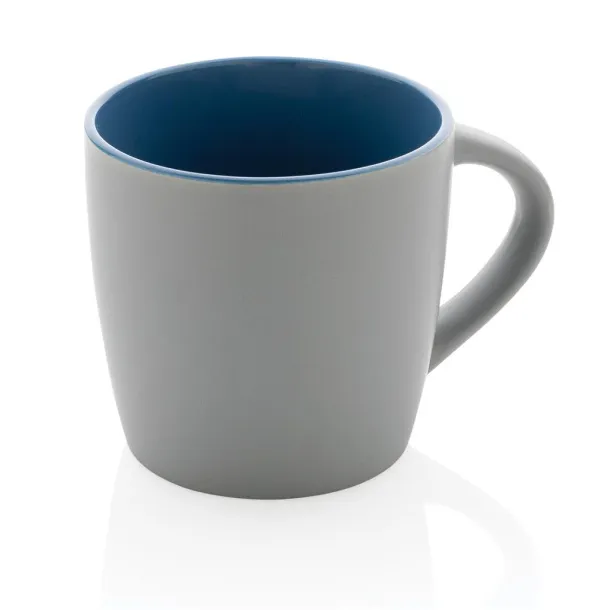  Keramička šalica s unutrašnjosti u boji, 300 ml - XD Collection Plava Siva