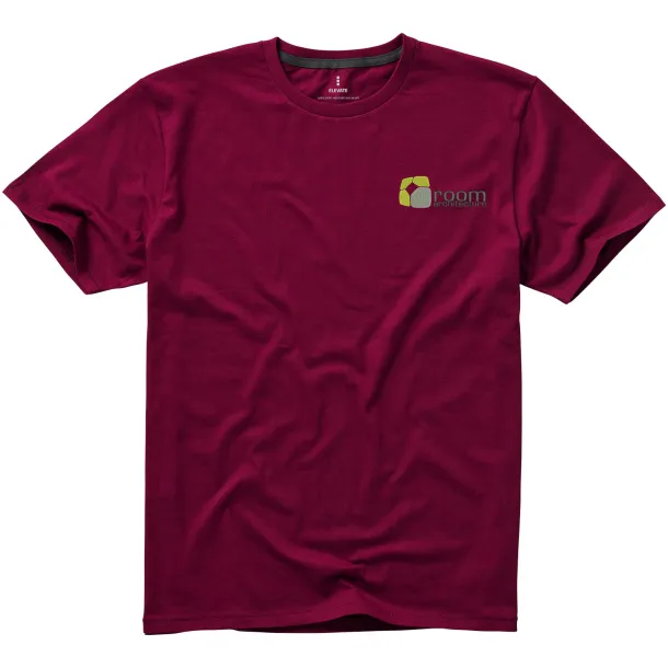 Nanaimo short sleeve men's t-shirt - Elevate Life Burgundy