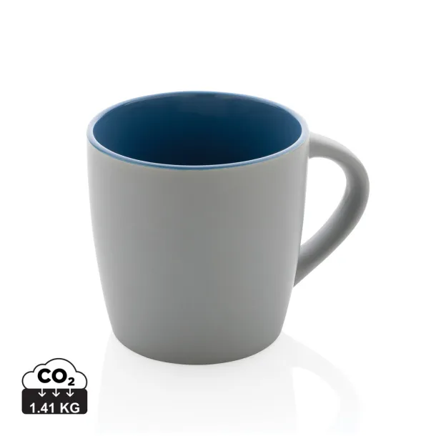  Ceramic mug with colored inner - XD Collection blue Grey