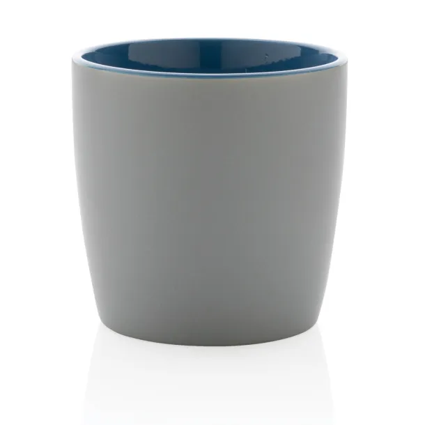  Keramička šalica s unutrašnjosti u boji, 300 ml - XD Collection Plava Siva