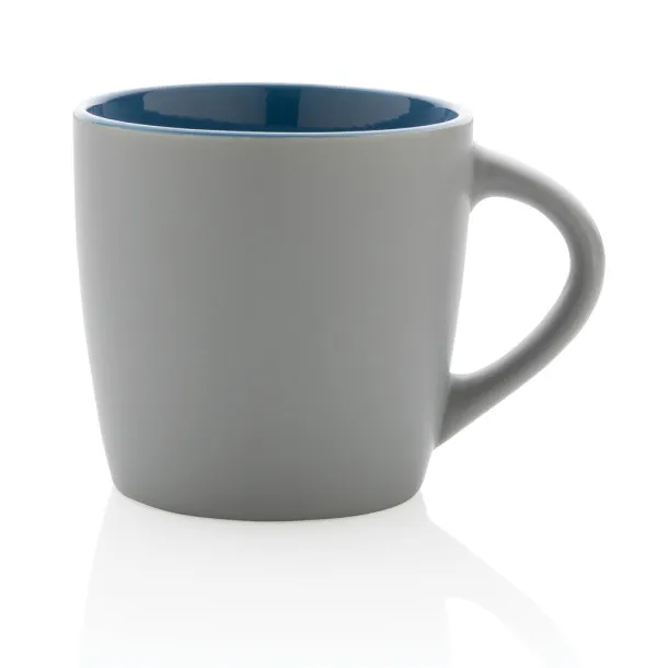  Keramička šalica s unutrašnjosti u boji, 300 ml - XD Collection Plava Siva