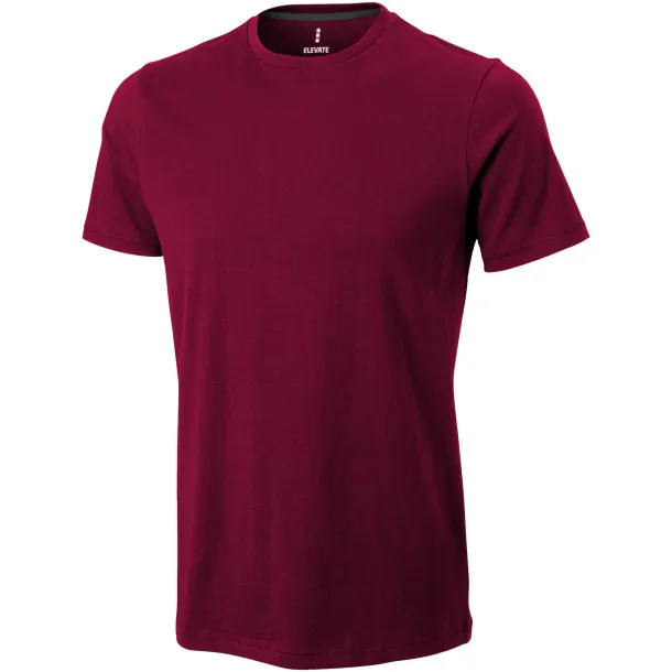 Nanaimo short sleeve men's t-shirt - Elevate Life Burgundy