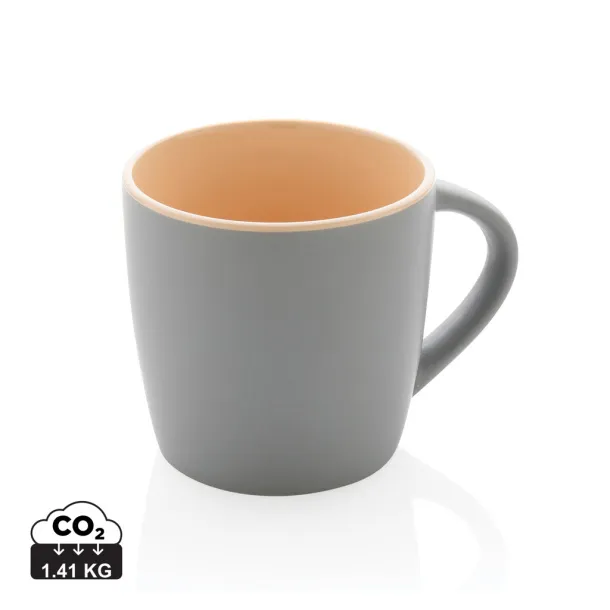  Ceramic mug with colored inner - XD Collection brown Grey