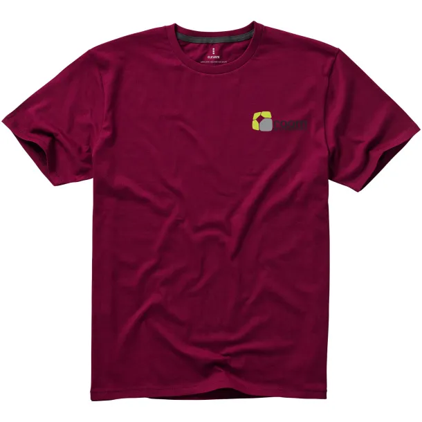 Nanaimo short sleeve men's t-shirt - Elevate Life Burgundy