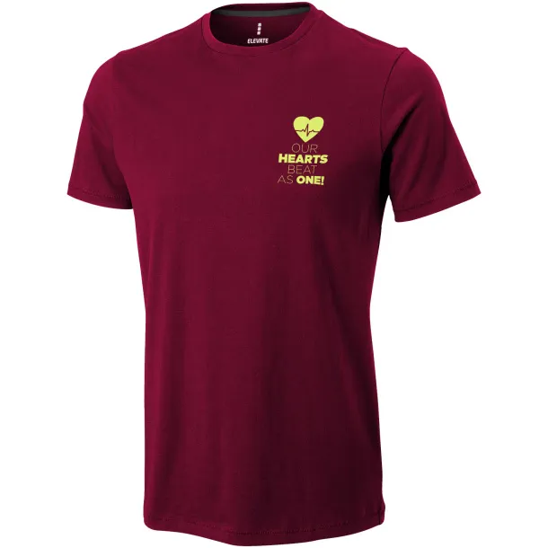 Nanaimo short sleeve men's t-shirt - Elevate Life Burgundy