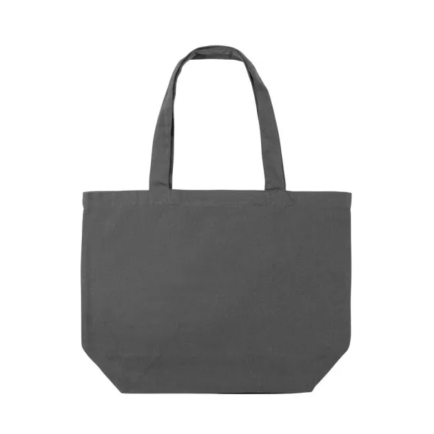  Impact AWARE™ recycled canvas shopper w/pocket 240gsm undyed - XD Collection Anthracite 