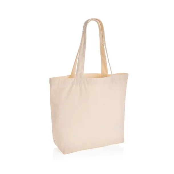  Impact AWARE™ recycled canvas shopper w/pocket 240gsm undyed - XD Collection Bijela 