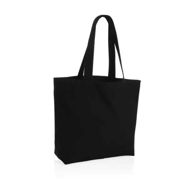  Impact AWARE™ recycled canvas shopper w/pocket 240gsm undyed - XD Collection Black 