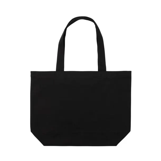  Impact AWARE™ recycled canvas shopper w/pocket 240gsm undyed - XD Collection Black 