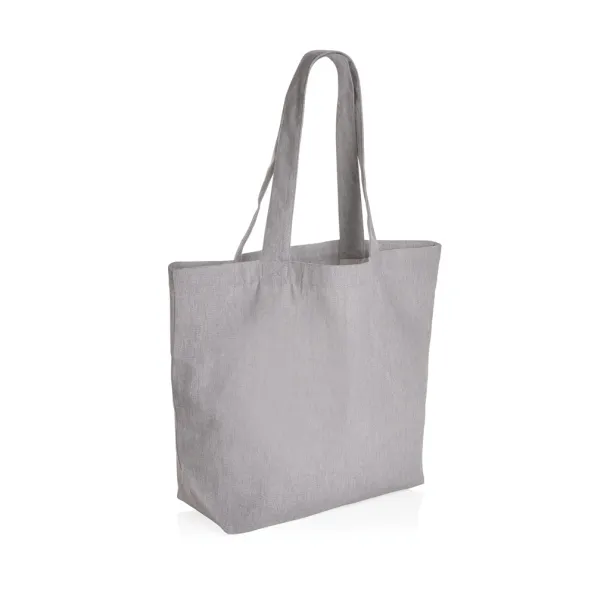  Impact AWARE™ recycled canvas shopper w/pocket 240gsm undyed - XD Collection Grey 