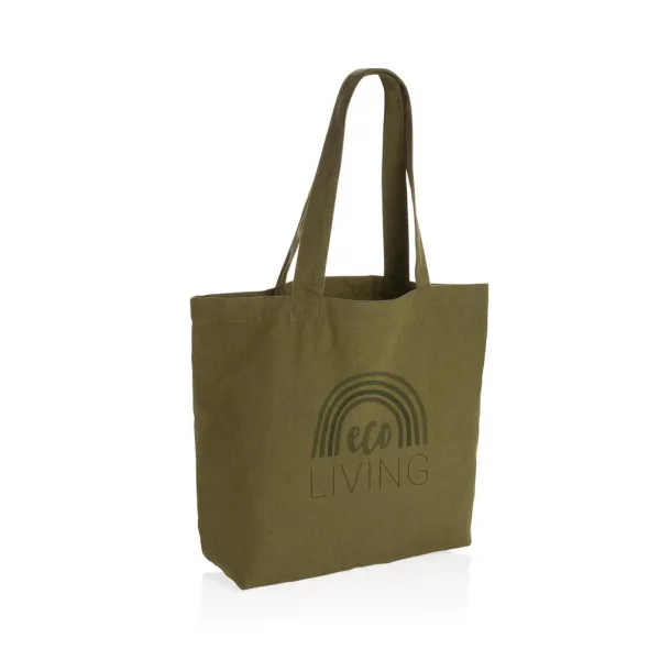  Impact AWARE™ recycled canvas shopper w/pocket 240gsm undyed - XD Collection 45533C 