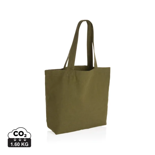  Impact AWARE™ recycled canvas shopper w/pocket 240gsm undyed - XD Collection 45533C 