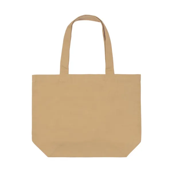  Impact AWARE™ recycled canvas shopper w/pocket 240gsm undyed - XD Collection brown 