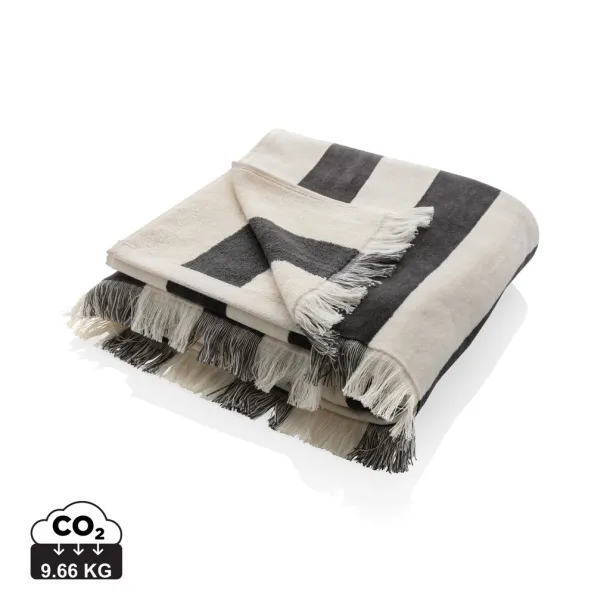  Ukiyo Yukari AWARE™ XL deluxe ručnik za plažu, 100x180 cm - 500 g/m2 - Ukiyo anthracite