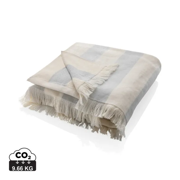 Ukiyo Yukari AWARE™ XL deluxe ručnik za plažu, 100x180 cm - 500 g/m2 - Ukiyo Siva 