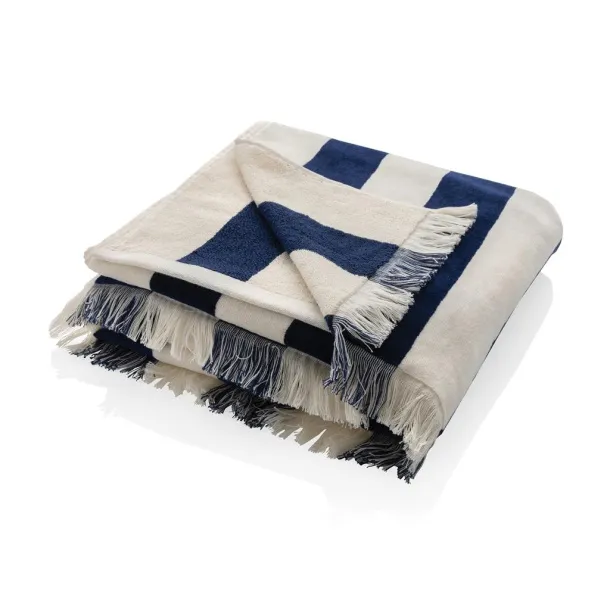  Ukiyo Yukari AWARE™ XL deluxe ručnik za plažu, 100x180 cm - 500 g/m2 - Ukiyo navy