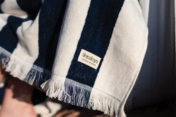  Ukiyo Yukari AWARE™ XL deluxe beach towel 100x180cm - Ukiyo navy