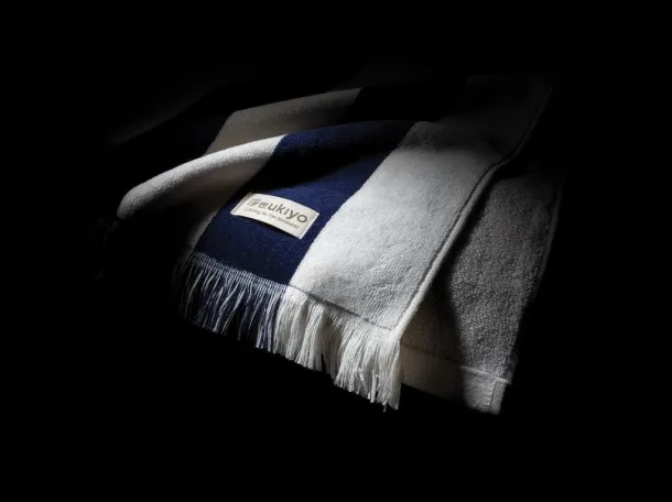  Ukiyo Yukari AWARE™ XL deluxe ručnik za plažu, 100x180 cm - 500 g/m2 - Ukiyo navy