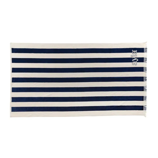  Ukiyo Yukari AWARE™ XL deluxe ručnik za plažu, 100x180 cm - 500 g/m2 - Ukiyo navy