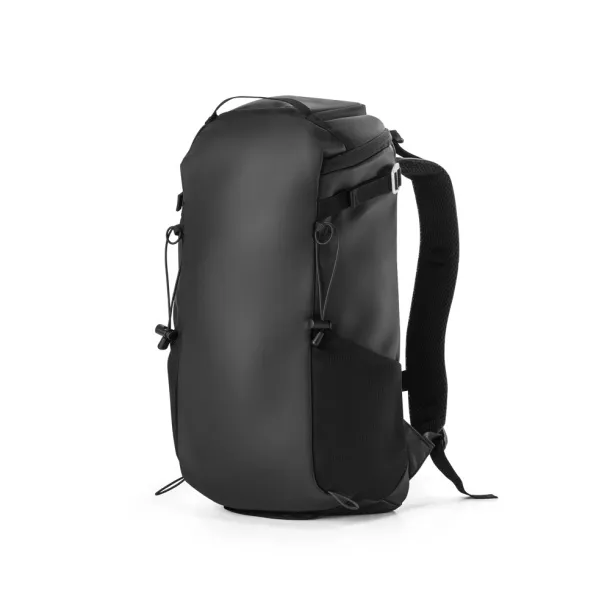 ALASCA Hiking backpack with waterproof coating Black