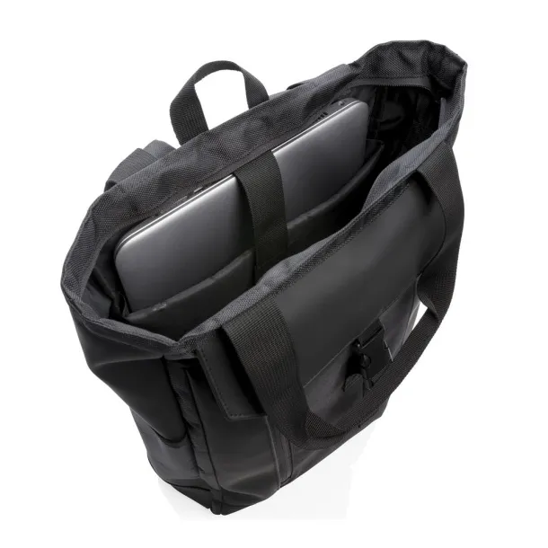  Swiss Peak ruksak/torba za 15.6" prijenosno računalo s RFID-om - Swiss Peak Crna