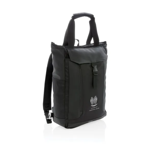  Swiss Peak ruksak/torba za 15.6" prijenosno računalo s RFID-om - Swiss Peak Crna