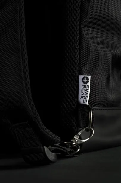  Swiss Peak ruksak/torba za 15.6" prijenosno računalo s RFID-om - Swiss Peak Crna