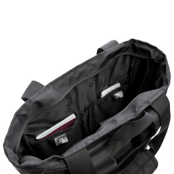  Swiss Peak RFID 15.6" laptop totepack PVC free - Swiss Peak Black