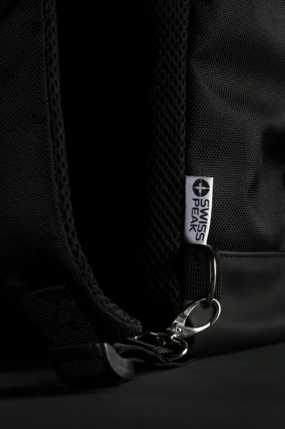  Swiss Peak ruksak/torba za 15.6" prijenosno računalo s RFID-om - Swiss Peak Crna