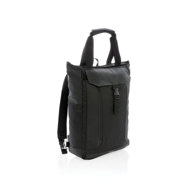  Swiss Peak RFID 15.6" laptop totepack PVC free - Swiss Peak Black
