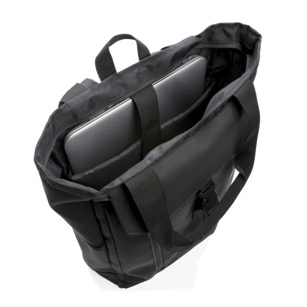  Swiss Peak ruksak/torba za 15.6" prijenosno računalo s RFID-om - Swiss Peak Crna