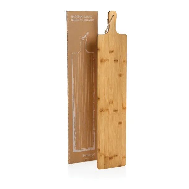  Ukiyo bamboo large serving board - Ukiyo Brown 