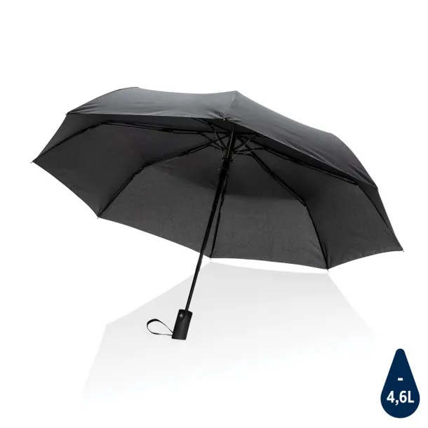  21" Impact AWARE™ RPET 190T mini auto open umbrella - XD Collection Black 