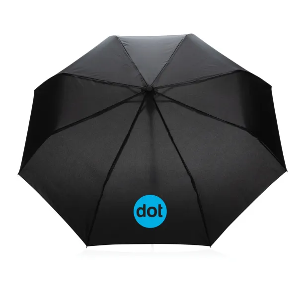  21" Impact AWARE™ RPET 190T mini auto open umbrella - XD Collection Black 