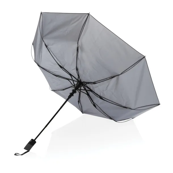  21" Impact AWARE™ RPET 190T mini auto open umbrella - XD Collection Anthracite 