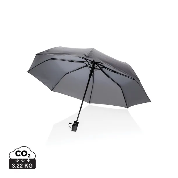  21" Impact AWARE™ RPET 190T mini auto open umbrella - XD Collection Anthracite 