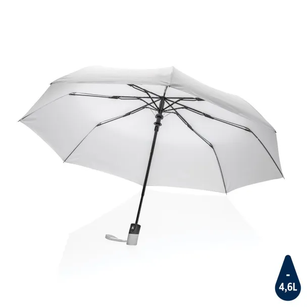  21" Impact AWARE™ RPET 190T mini auto open umbrella - XD Collection White 