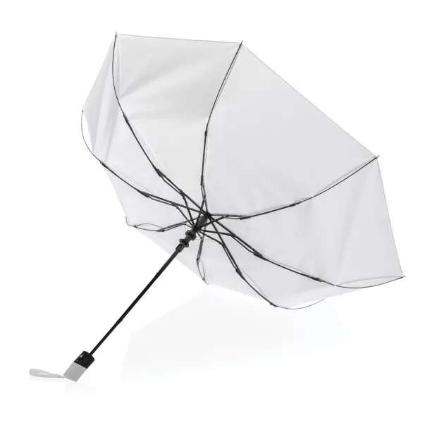  21" Impact AWARE™ RPET 190T mini auto open umbrella - XD Collection White 