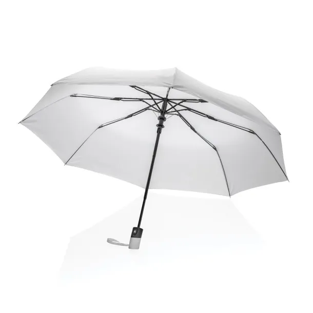  21" Impact AWARE™ RPET 190T mini auto open umbrella - XD Collection White 