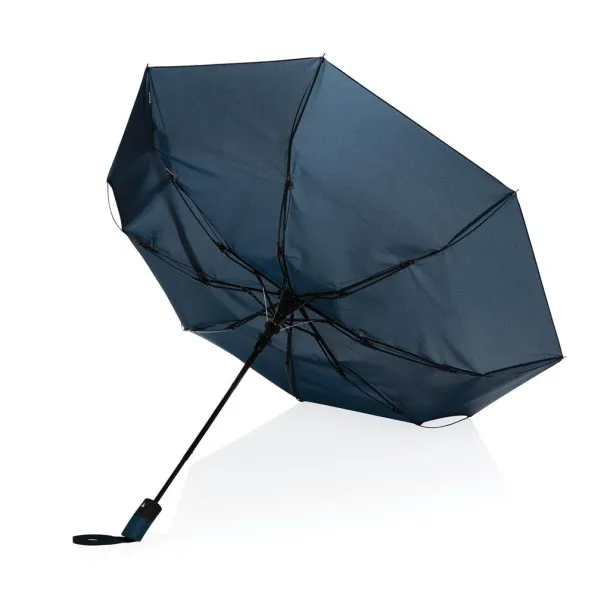  21" Impact AWARE™ RPET 190T mini auto open umbrella - XD Collection Navy Blue 