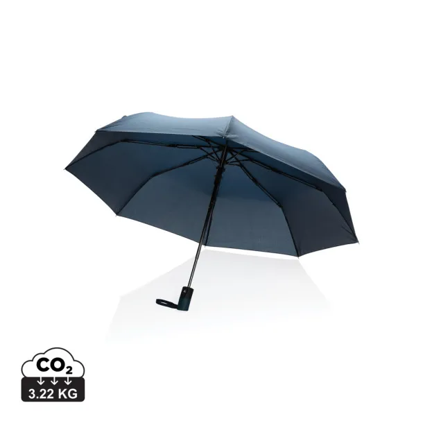  21" Impact AWARE™ RPET 190T mini auto open umbrella - XD Collection Navy Blue 