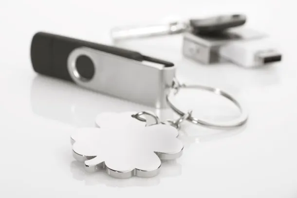 LUCK Keychain srebrny