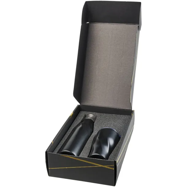 Hugo copper vacuum insulated gift set - Avenue Solid black