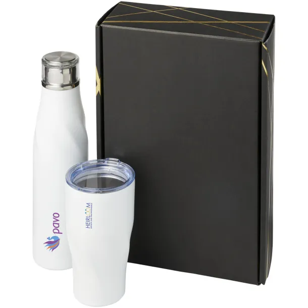 Hugo copper vacuum insulated gift set - Avenue White