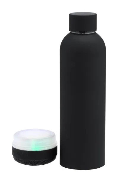 Meflex insulated bottle with speaker Black