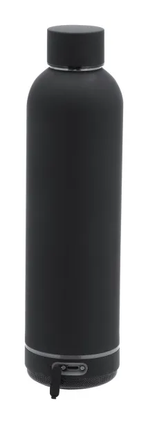 Meflex insulated bottle with speaker Black