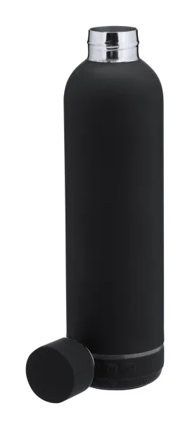 Meflex insulated bottle with speaker Black