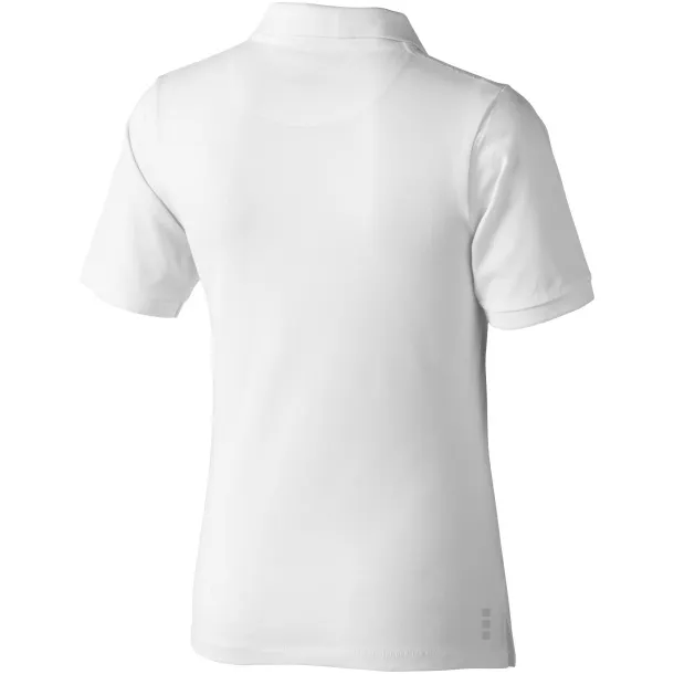 Calgary short sleeve women's polo - Elevate Life White