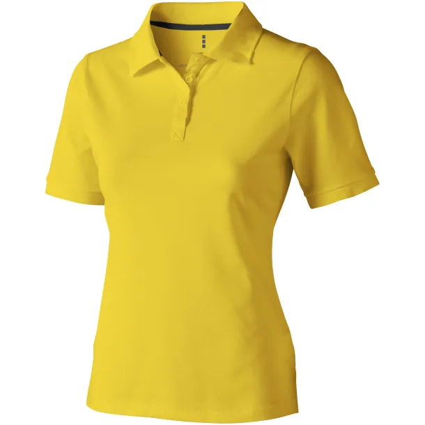 Calgary short sleeve women's polo - Elevate Life Yellow